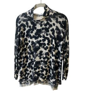 Kokun mock turtleneck sweater bamboo & cashmere sz XS
